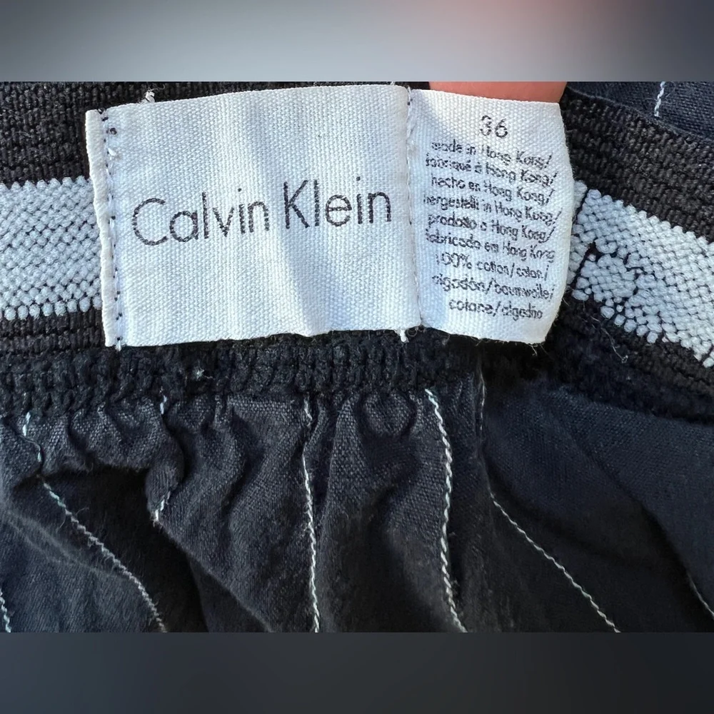 Calvin Klein 36 Blk stripes Tommy Hilfiger monogram Boxer Shorts Set 100% cotton - Picture 6 of 8